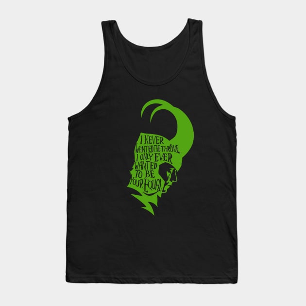 Your equal (green) Tank Top by demonigote